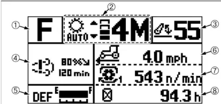 KUBOTA M6111 - ÉCRAN LCD - 1