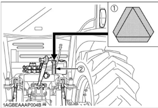 KUBOTA M6111 - AVERTISSEMENT - 1