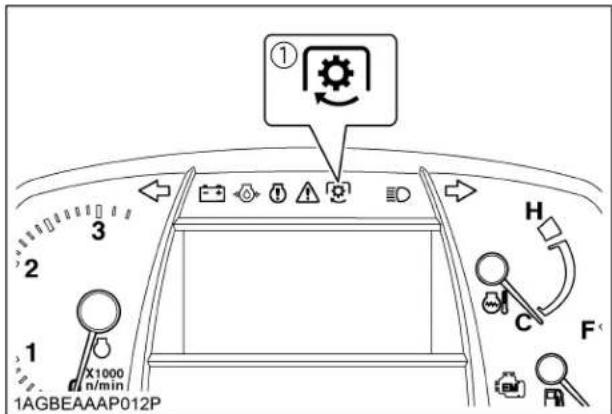KUBOTA M6111 - ◆Témoin lumineux de l'embrayage de PDF - 1