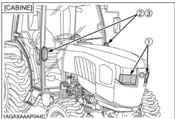 KUBOTA L5460 - AVERTISSEMENT - 3