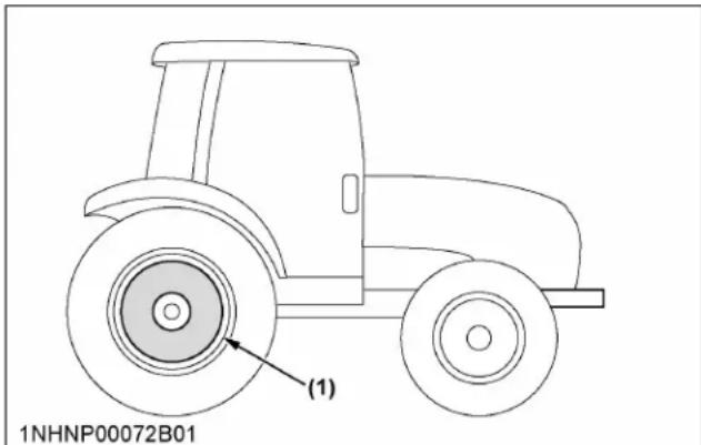KUBOTA M7152 - Poids de roue arrêté (option) - 1