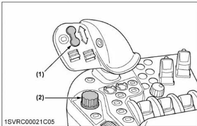 KUBOTA M7152 - Molette de réglage de la profondeur (molette hydraulique) - 2