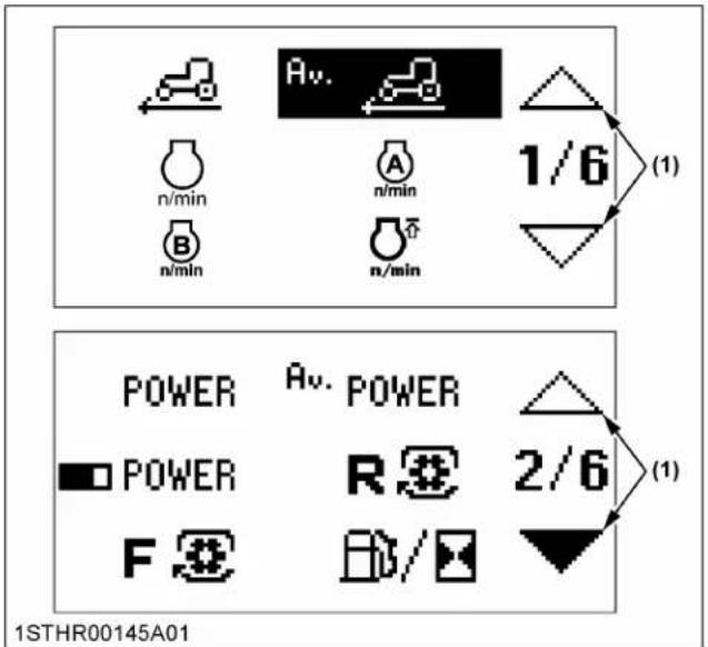 KUBOTA M7152 - Modification des informations à afficher sur le moniteur de performance - 3