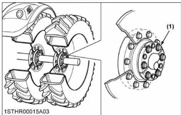 KUBOTA M7152 - Type de fixation à 10 boulons - 1