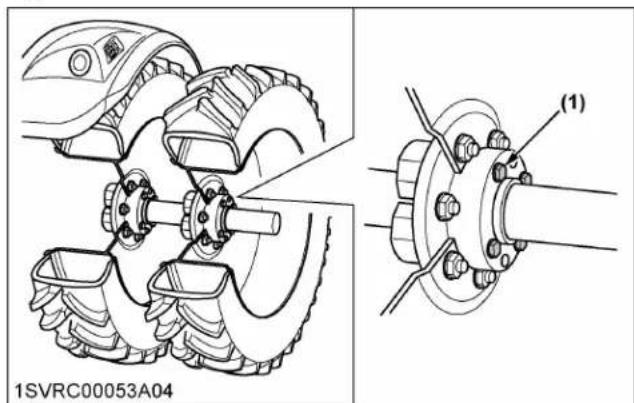 KUBOTA M7152 - Type de fixation à 8 boulons - 1