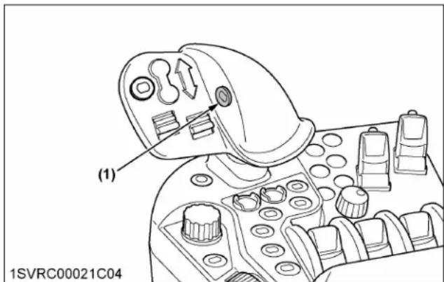 KUBOTA M7152 - Bouton de blocage de rapport - 1