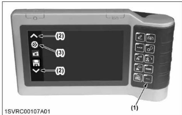 KUBOTA M7152 - Appel de l'écran de réglage (K-monitor) - 1