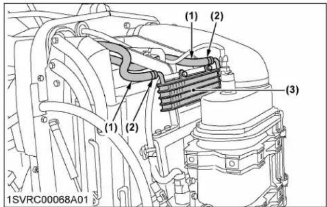 KUBOTA M7152 - Vérification de la conduite de carburant - 2