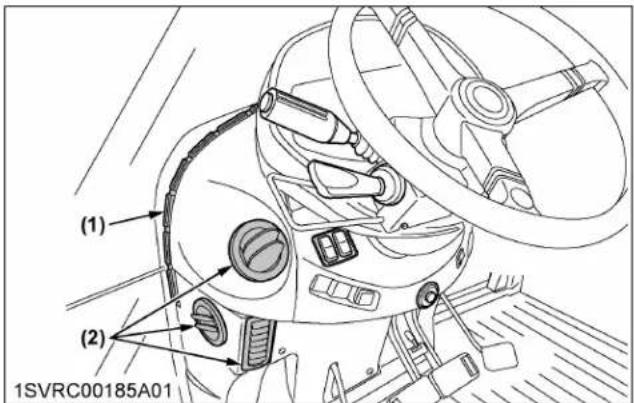 KUBOTA M7152 - Circulation de l'air - 1