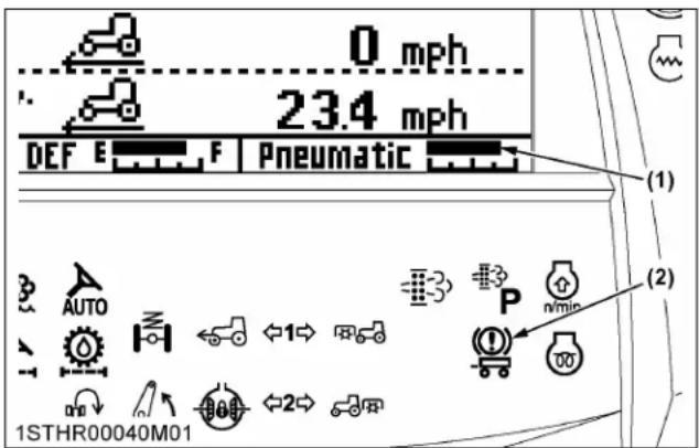 KUBOTA M7152 - Contrôle de la pression pneumatique - 1