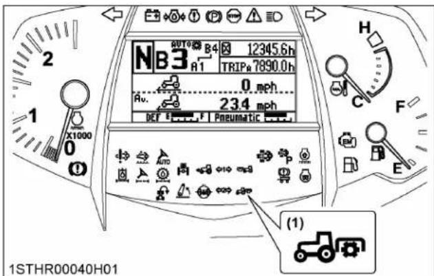 KUBOTA M7152 - Témoin d'embrayage de PDF - 1