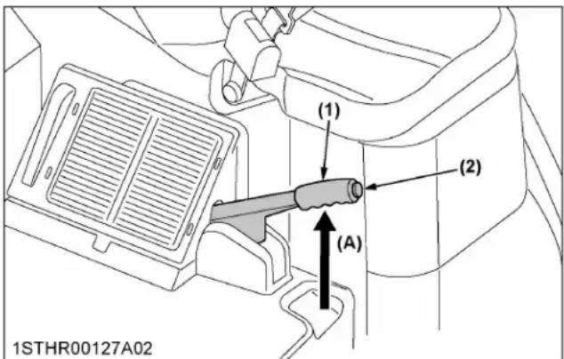 KUBOTA M7152 - AVERTISSEMENT - 1