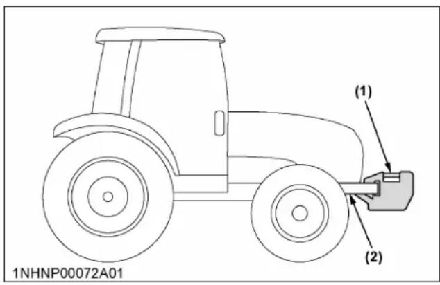 KUBOTA M7152 - Contrepoids avant (option) - 1