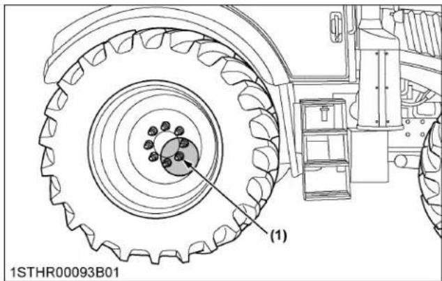 KUBOTA M7152 - Réglage des roues arrêté avec essieu à flamque - 1