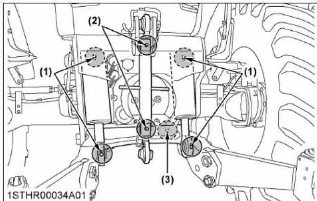 KUBOTA M7152 - Lubrification des graisseurs - 8