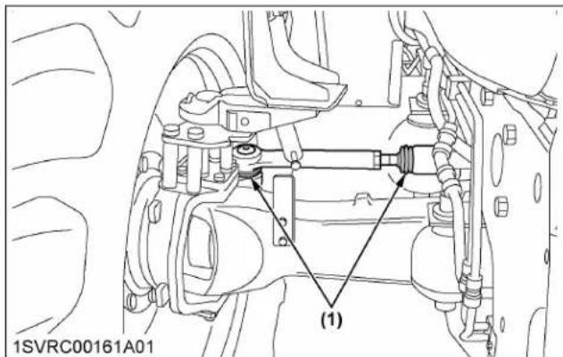 KUBOTA M7152 - Vérification du couvercle anti-poussière de la biellette de direction - 1