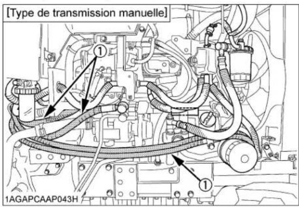KUBOTA L3301 - Vérification des boyaux de la servodirection - 1