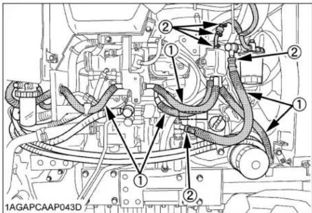 KUBOTA L3301 - Vérification des boyaux de carburant - 1