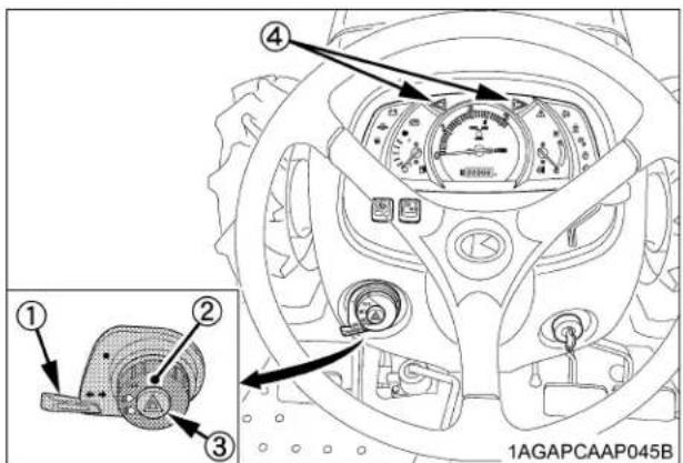 KUBOTA L3301 - Interrupteur de feu de détresse - 1