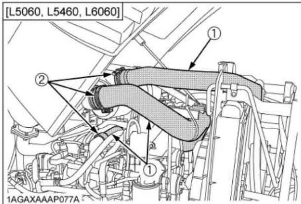KUBOTA L5060 - ■Vérification des boyaux à huile de HST - 2