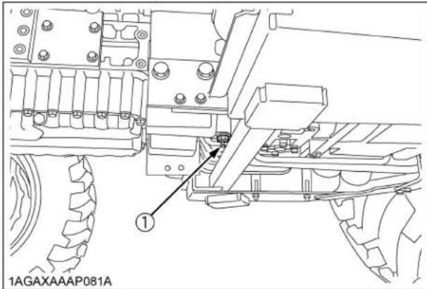 KUBOTA L5060 - ■Vidange de l'eau du carter d'embrayage - 1