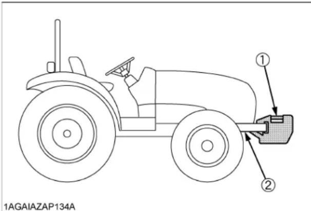 KUBOTA L5060 - Contrepoids avant (en option). - 1