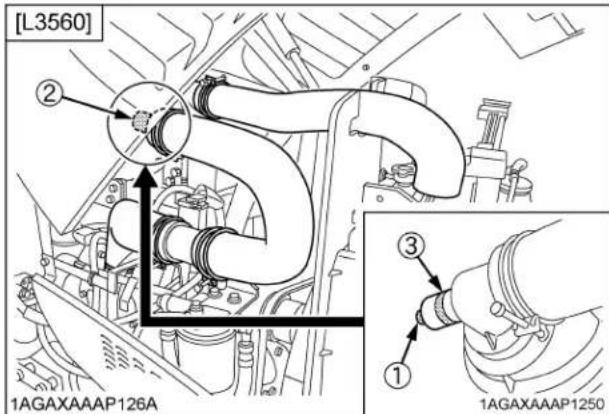 KUBOTA L5060 - ■Vérification de l'indicateur de poussière [L3560] - 1
