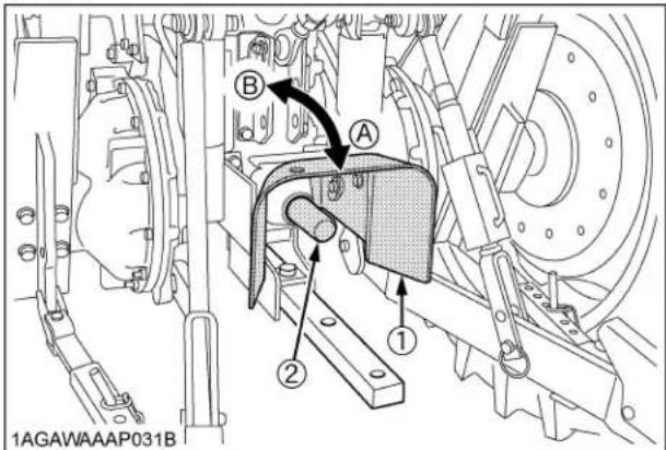 KUBOTA L5060 - Couvercle et capuchon de protection de l'arbre de PDF - 1
