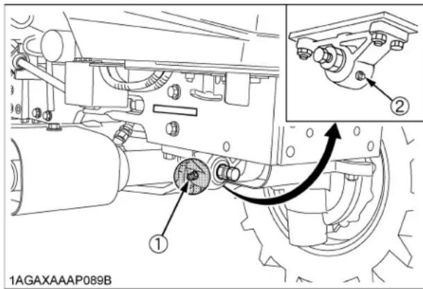 KUBOTA L5060 - ■ Lubrification des graisseurs - 1