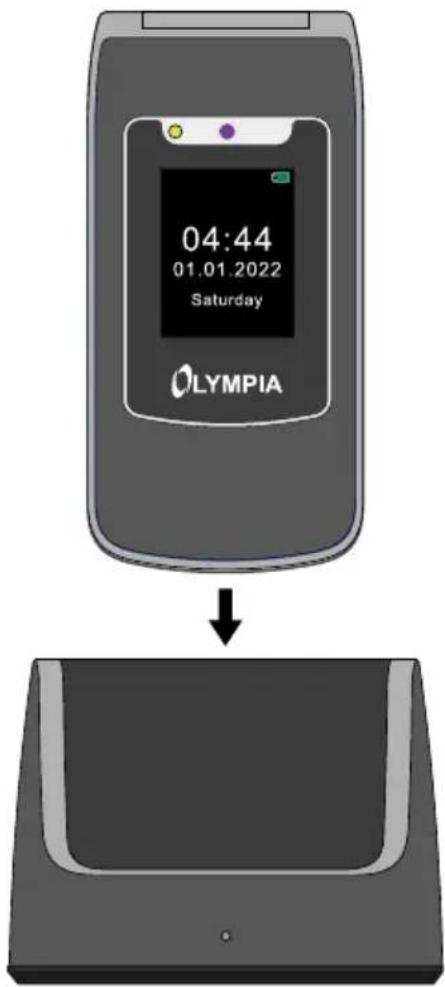 OLYMPIA Style Duo - Charging the Battery, Charging Cradle - 1