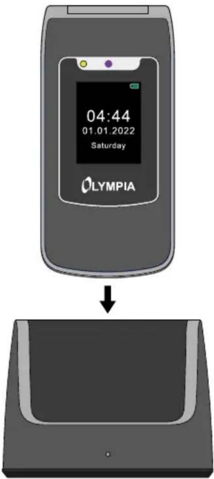 OLYMPIA Style Duo - Φόρτιση μπαταρίας Με τή βάση φόρτισης - 1