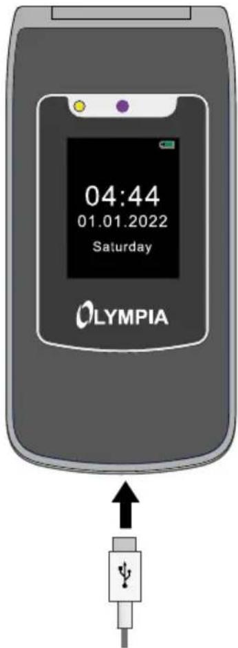 OLYMPIA Style Duo - Charging the Battery, Charging Adapter - 2