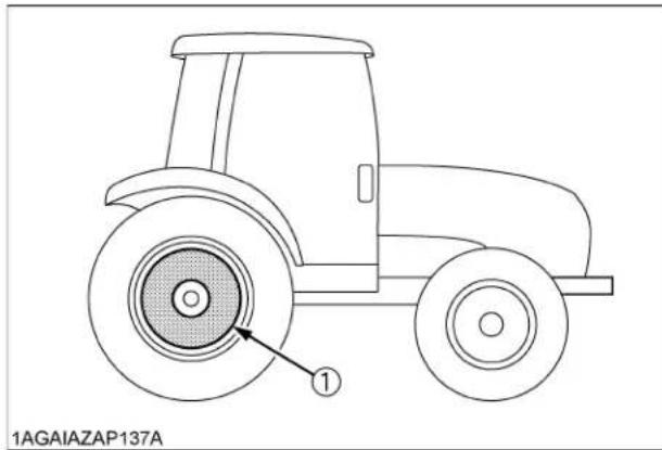 KUBOTA M6131 - ◆Contrepoids des roues arrière (en option) - 1