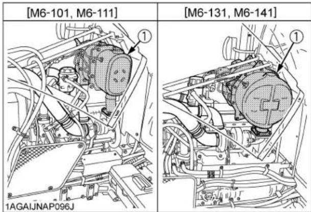 KUBOTA M6131 - POT D'ÉCHAPPEMENT DU FILTRE À PARTICULES DIESEL (DPF) - 1
