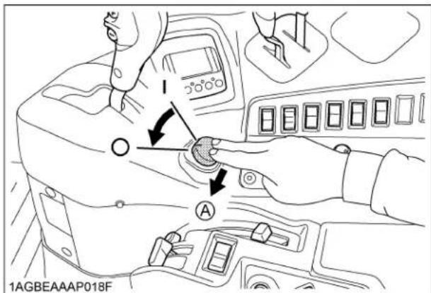 KUBOTA M6131 - Pour désengager (OFF) - 1