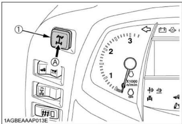 KUBOTA M6131 - ■Interrupteur du verrouillage de différentiel des roues avant - 1