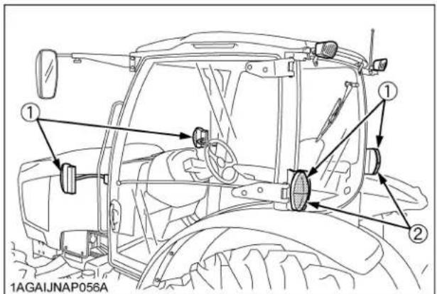 KUBOTA M6131 - ◆Clignotants sans des feux de détresse - 1