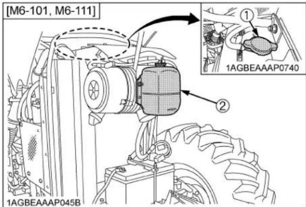 KUBOTA M6131 - AVERTISSEMENT - 2