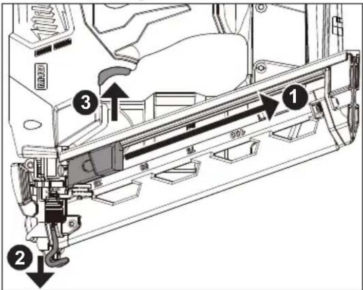MILWAUKEE M18 Fuel 274121CT - Retracción de un percutor caído - 1