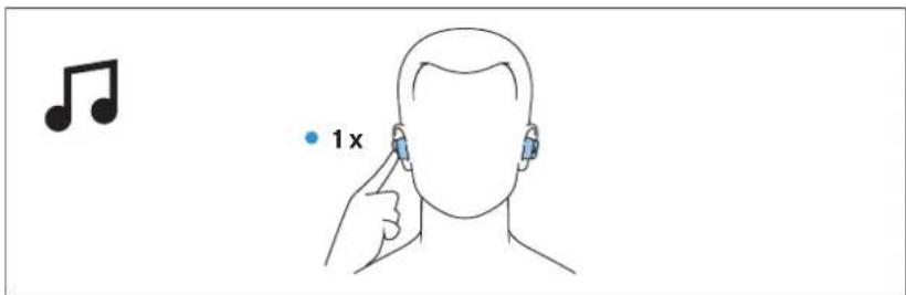 SENNHEISER Sport True Wireless - Contrôler la lecture de musique - 1
