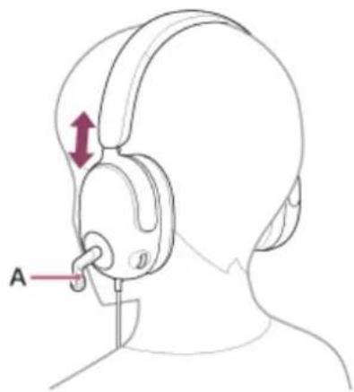 SONY Inzone H3 - Placez le casque sur vos oreilles. - 1