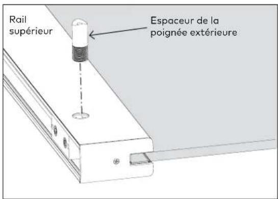 KABA GP1100 - Composants du montage de la poignée extérieure - espaceur supérieur Fig 4 - 3