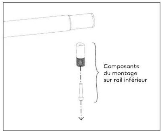 KABA GP1100 - Composants du montage de la poignée extérieure - espaceur inférieur Fig 5 - 2