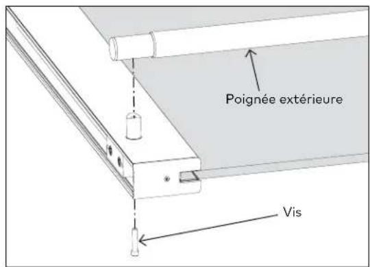 KABA GP1100 - Composants du montage de la poignée extérieure - espaceur supérieur Fig 4 - 4