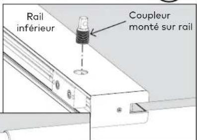 KABA GP1100 - Composants du montage de la poignée interieure - espaceur inférieur Fig 8 - 5