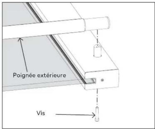 KABA GP1100 - Composants du montage de la poignée extérieure - espaceur inférieur Fig 5 - 4
