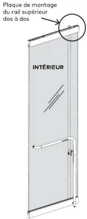 KABA GP1100 - Composants du montage de la poignée extérieure - espaceur supérieur Fig 4 - 1