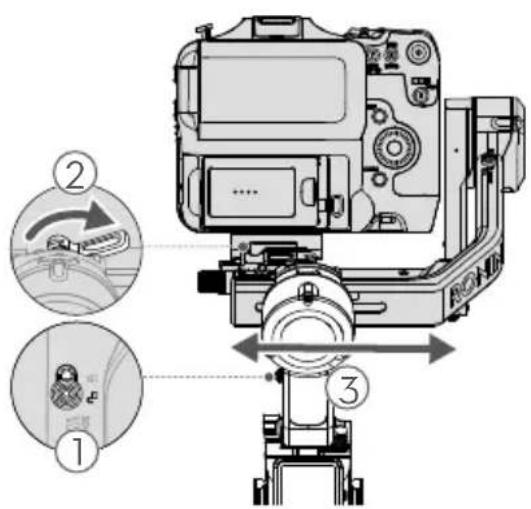 DJI RS 3 Pro - การปรับสมดุลแกนเอียงช้ายขวา - 1
