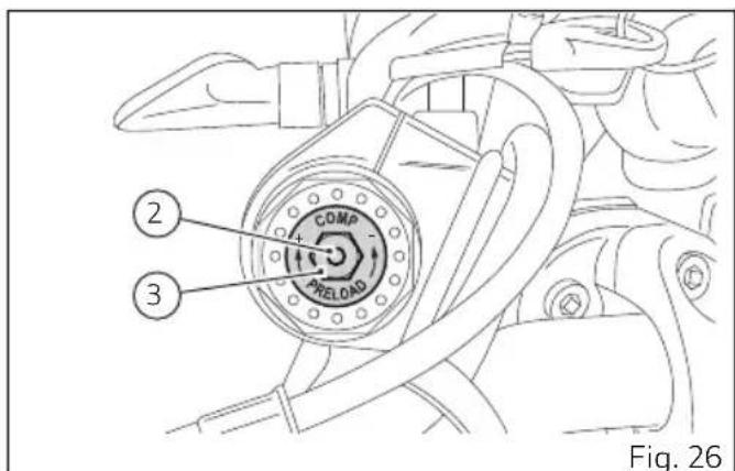 DUCATI 1100 SPORT PRO (2023) - Réglage de la fourche avant (SCRAMBLER 1100 SPORT PRO) - 2