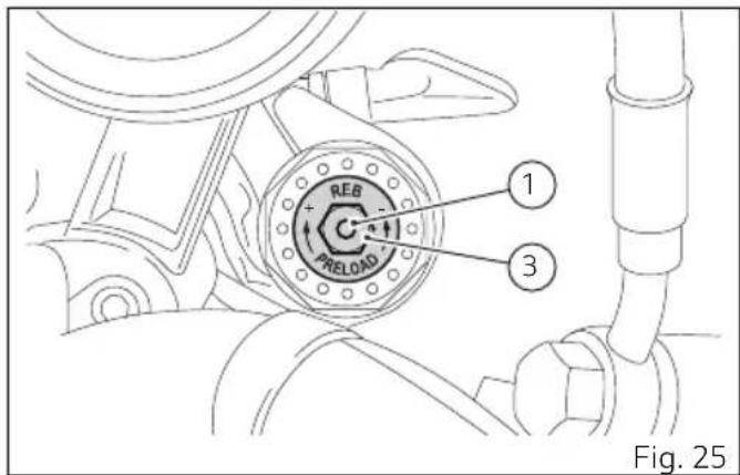 DUCATI 1100 SPORT PRO (2023) - Réglage de la fourche avant (SCRAMBLER 1100 SPORT PRO) - 1